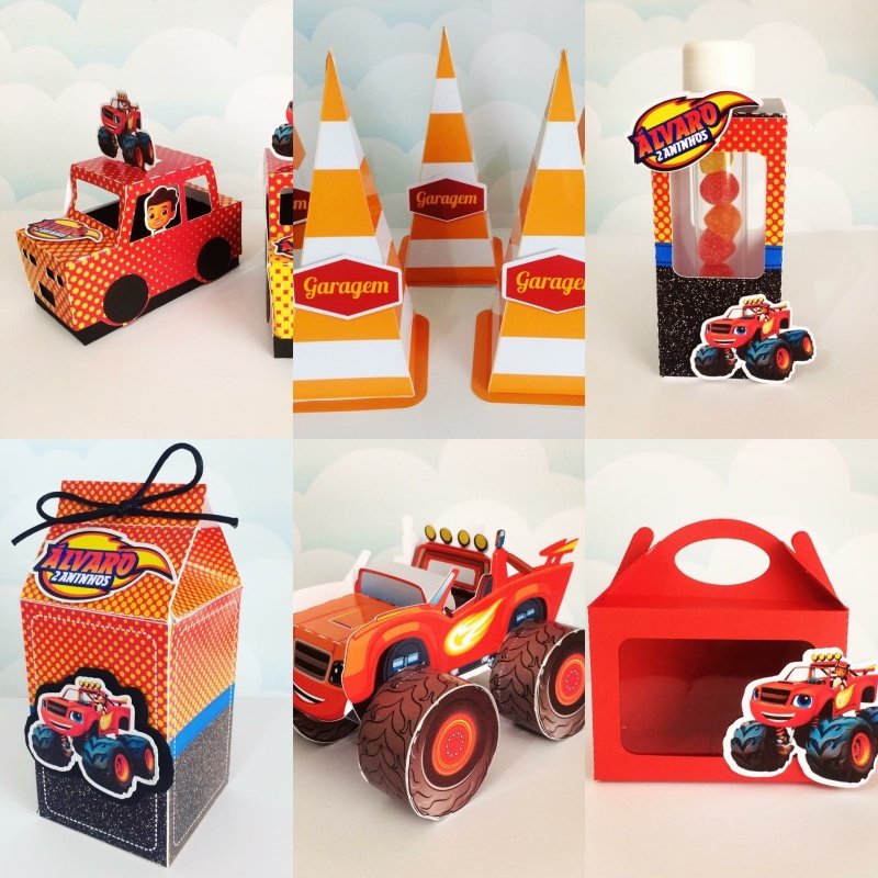 Arquivo De Corte Kit Festa Blaze And Monsters Machine 1