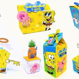 Arquivo De Corte Kit Festa Bob Esponja 16