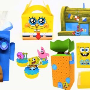 Arquivo De Corte Kit Festa Bob Esponja 17