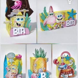 Arquivo De Corte Kit Festa Bob Esponja 6