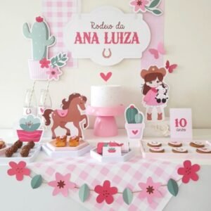 Arquivo De Corte Kit Festa Boiadeira Cowgirl Country Menina 9