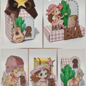 Arquivo De Corte Kit Festa Boiadeira Cowgirl Country Menina 8