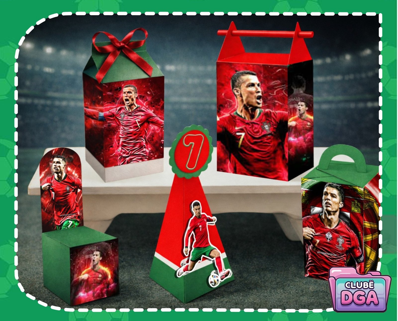 Arquivo De Corte Kit Festa Cristiano Ronaldo