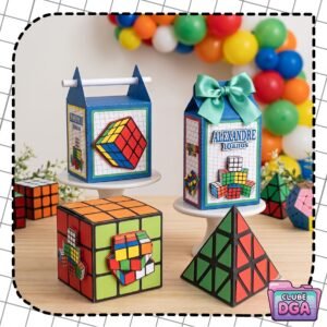 Arquivo De Corte Kit Festa Cubo Mágico 1