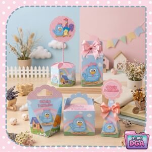 Arquivo De Corte Kit Festa Galinha Pintadinha Mini Rosa 2