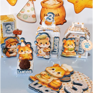 Arquivo De Corte Kit Festa Hamster Bichinho De Estimação 1