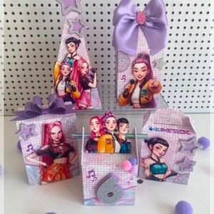 Arquivo De Corte Kit Festa K Pop Demon Hunters Guerreiras Do K Pop Huntrix 1