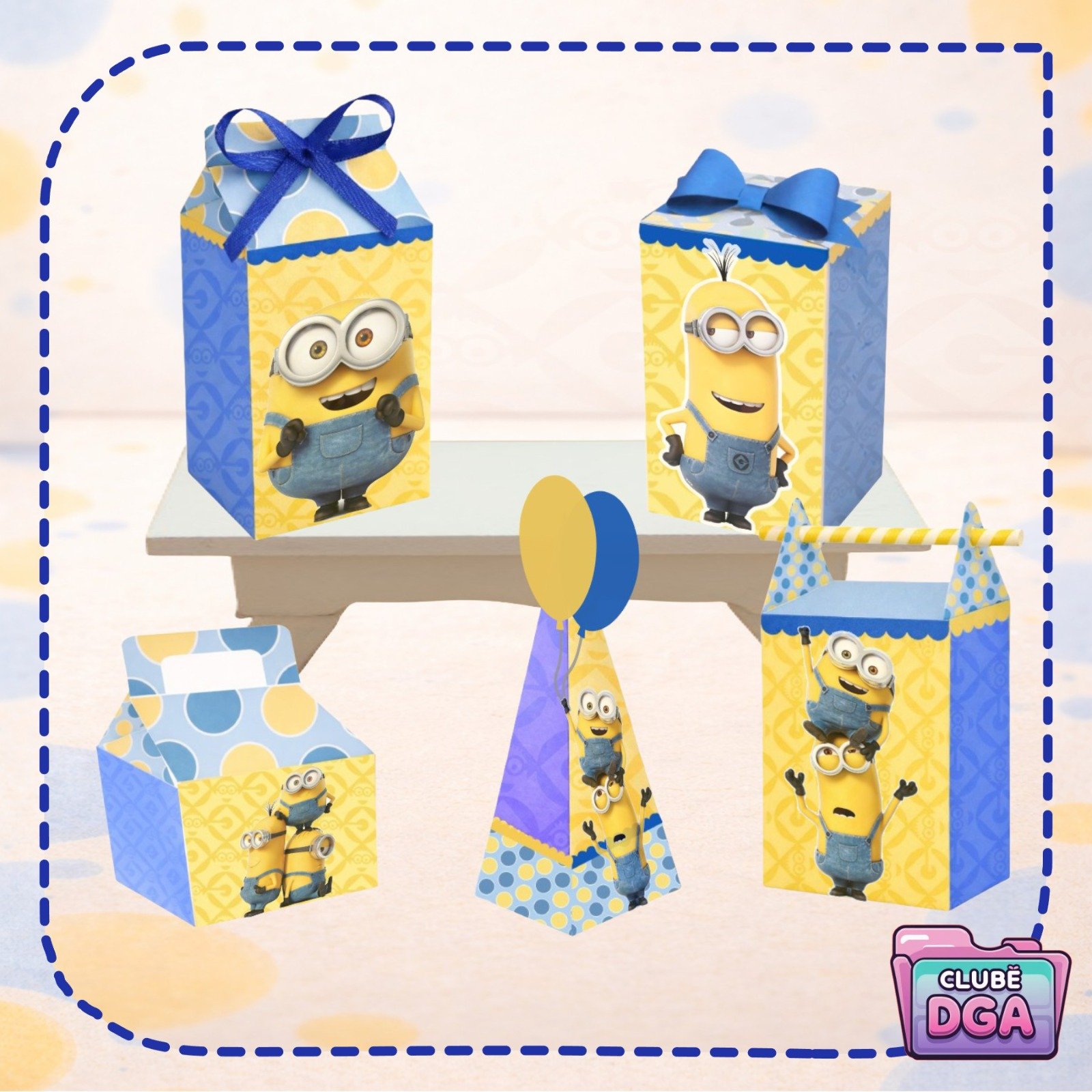 Arquivo De Corte Kit Festa Minions