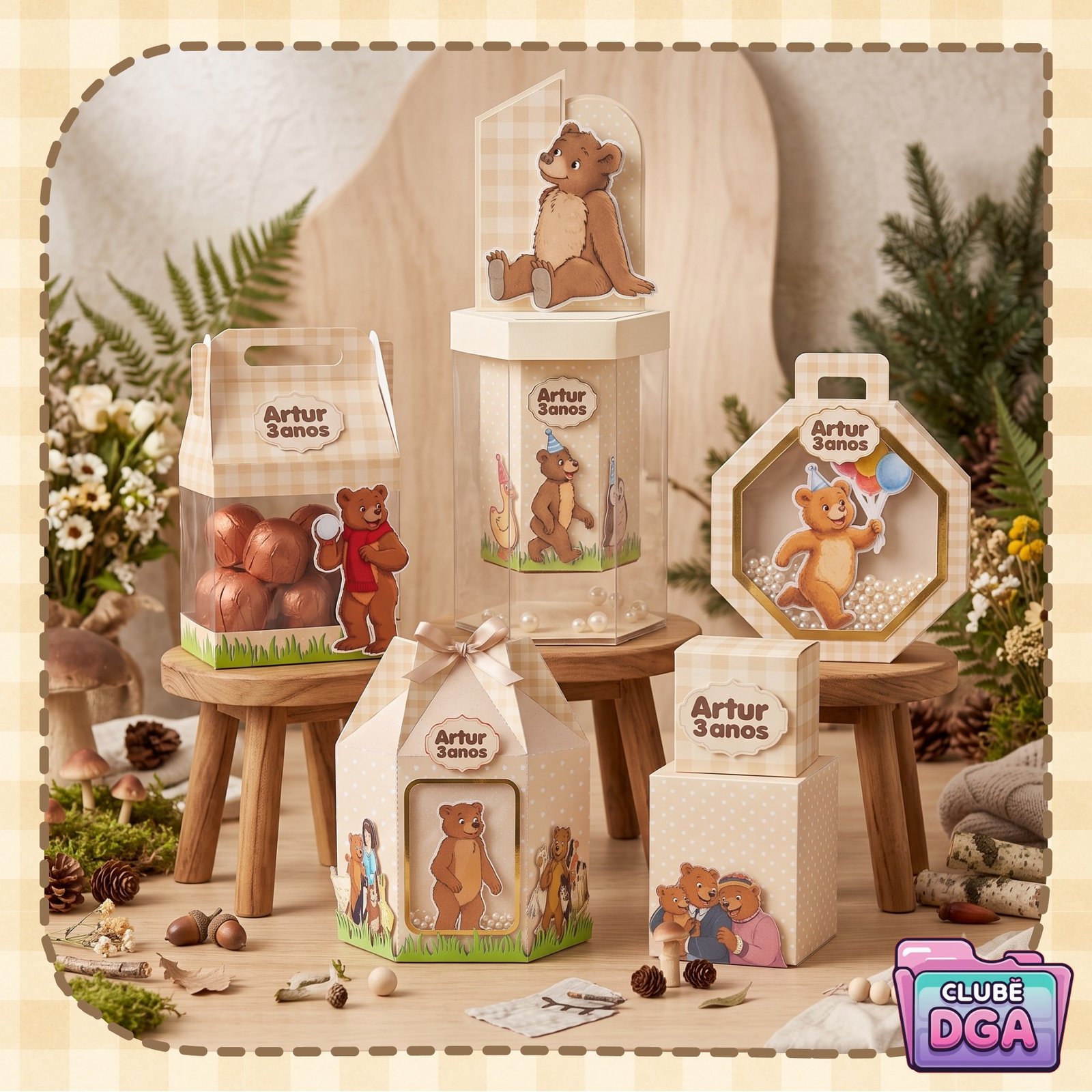 Arquivo De Corte Kit Festa O Pequeno Urso 1