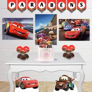 Arquivo De Corte Kit Festa Só Um Bolinho Relâmpago McQueen Carros Disney 1