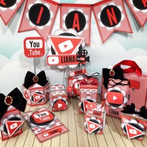 Arquivo De Corte Kit Festa Youtube 3