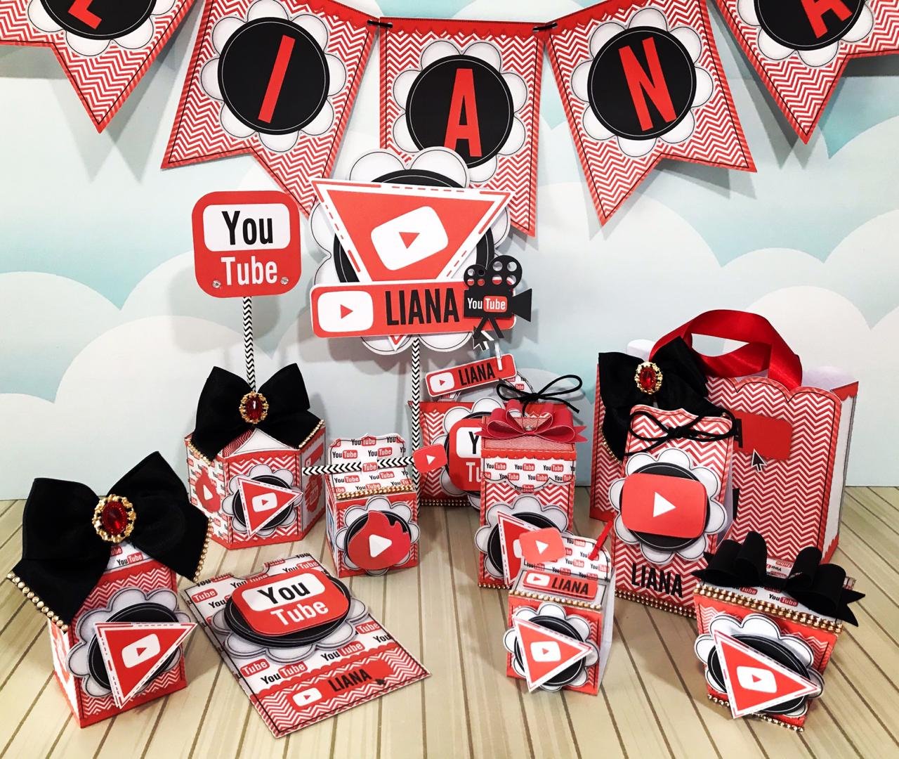 Arquivo De Corte Kit Festa Youtube 3