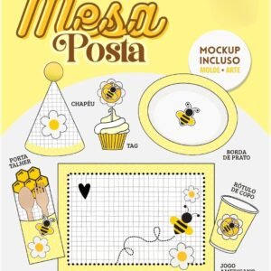 Arquivo De Corte Kit Mesa Posta Abelhinha 36