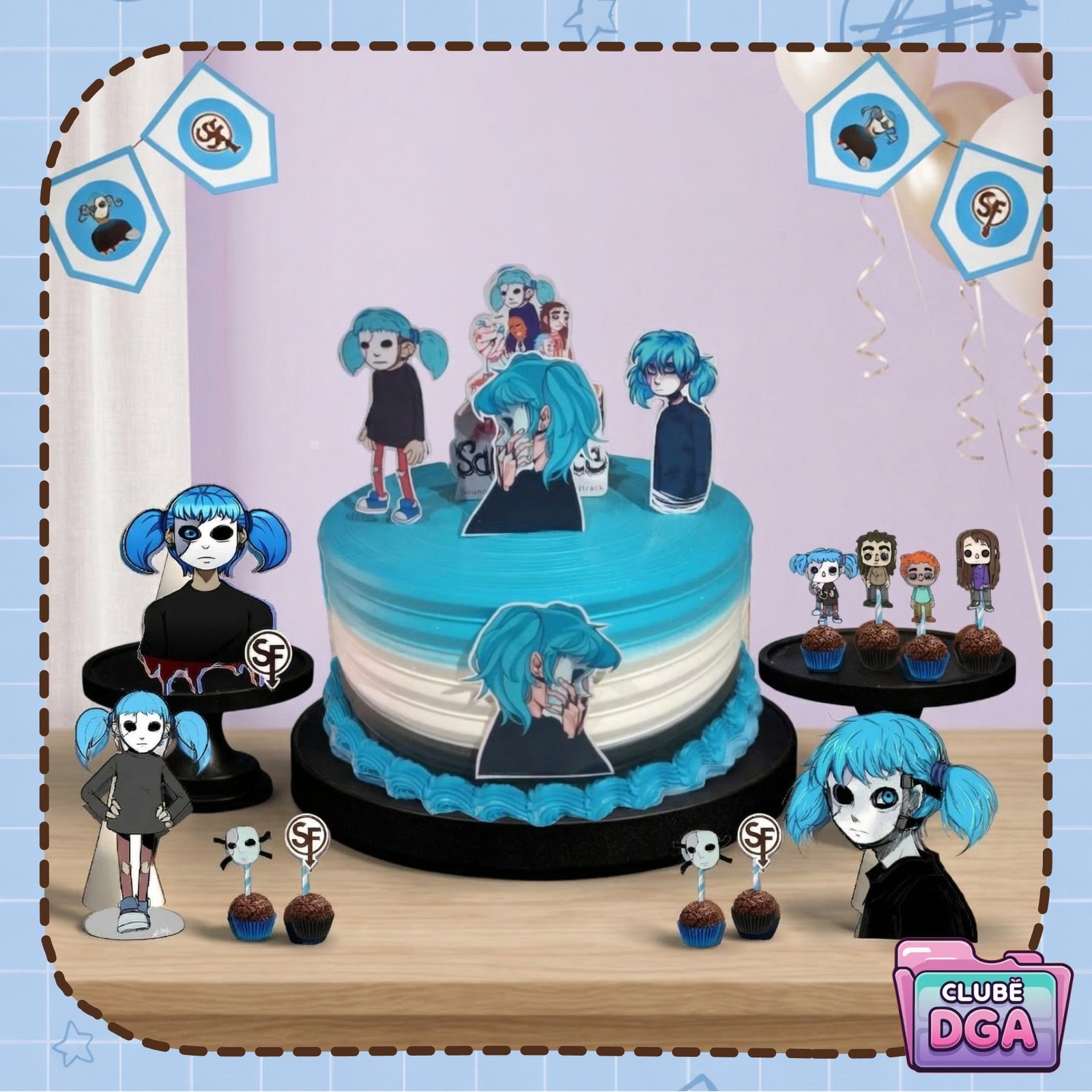 Arquivo De Corte Kit Só Um Bolinho Sally Face 1