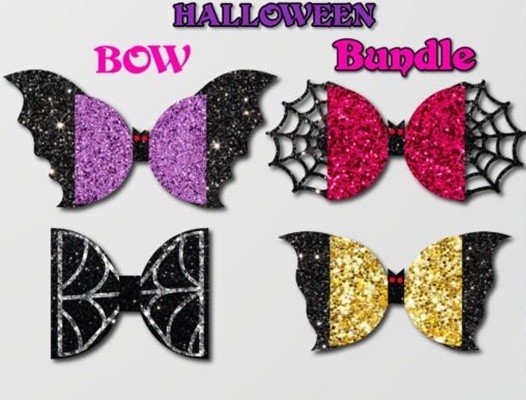 Arquivo De Corte Laços Bow Bundle Laços Halloween EPS 96