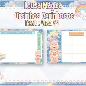 Arquivo De Corte Lousa Mágica Ursinhos Carinhosos Dia Das Crianças 22