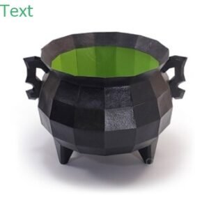 Arquivo De Corte Low Poly Cauldron Halloween 16