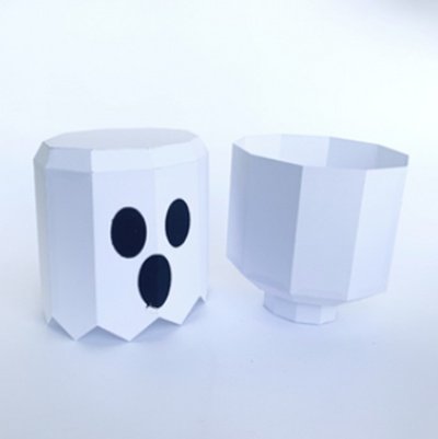 Arquivo De Corte Low Poly Ghost Box Halloween 2