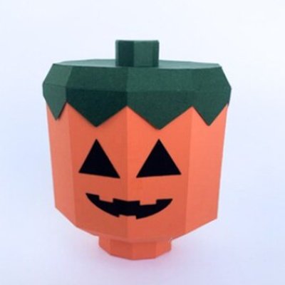 Arquivo De Corte Low Poly Pumpikin Box Halloween 3