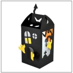 Arquivo De Corte Luminária Haunted House Lantern Halloween 8