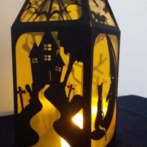 Arquivo De Corte Luminária Poison Potion Bottle Bottle Lantern Flameless Halloween 103