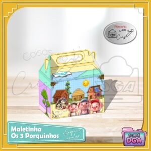 Arquivo De Corte Maletinha Os 3 Porquinhos Dia Das Crianças 1