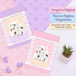 Arquivo De Corte Marca Pagina Gatinhos