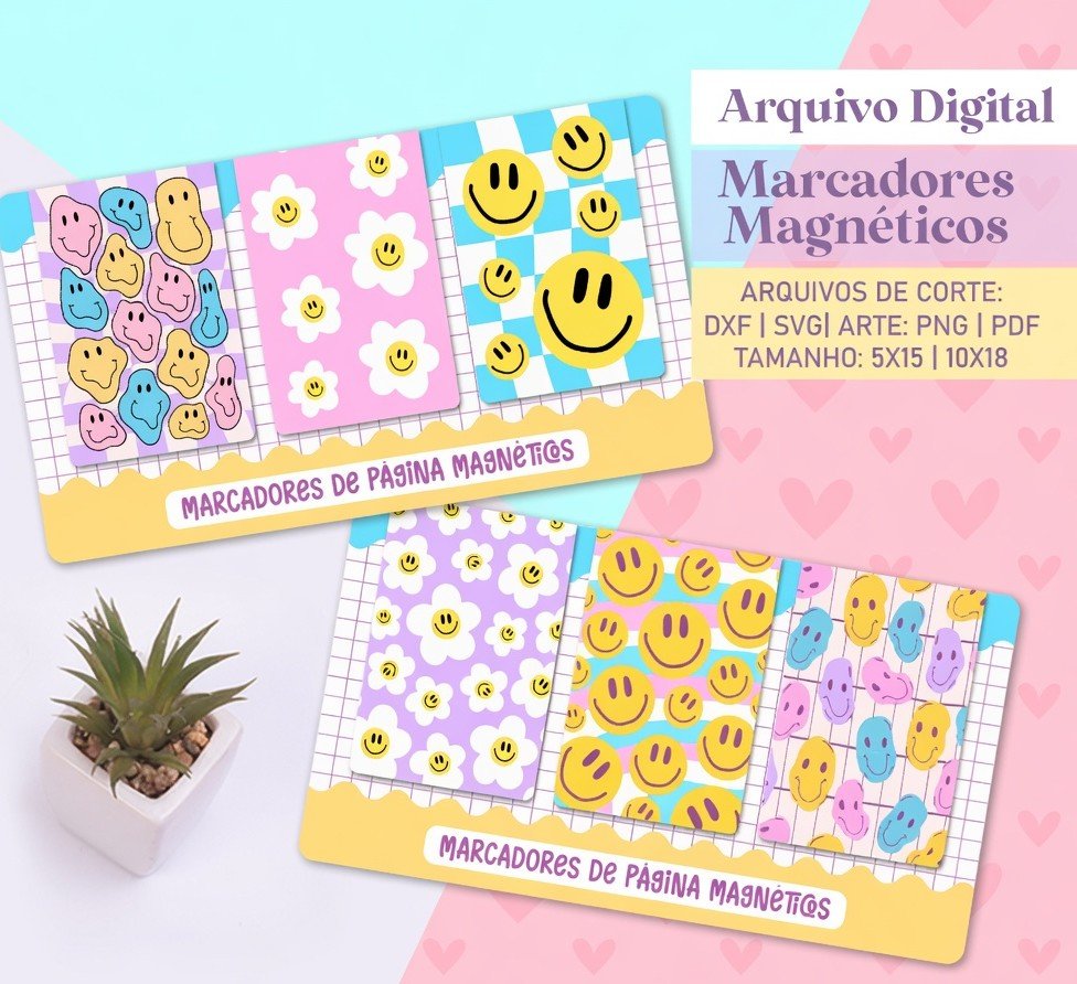 Arquivo De Corte Marca Pagina Smiles