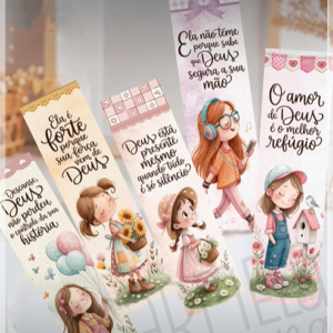 Arquivo De Corte Marca Paginas Meninas 1
