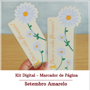 Arquivo De Corte Marcador De Página Florescer Setembro Amarelo 5