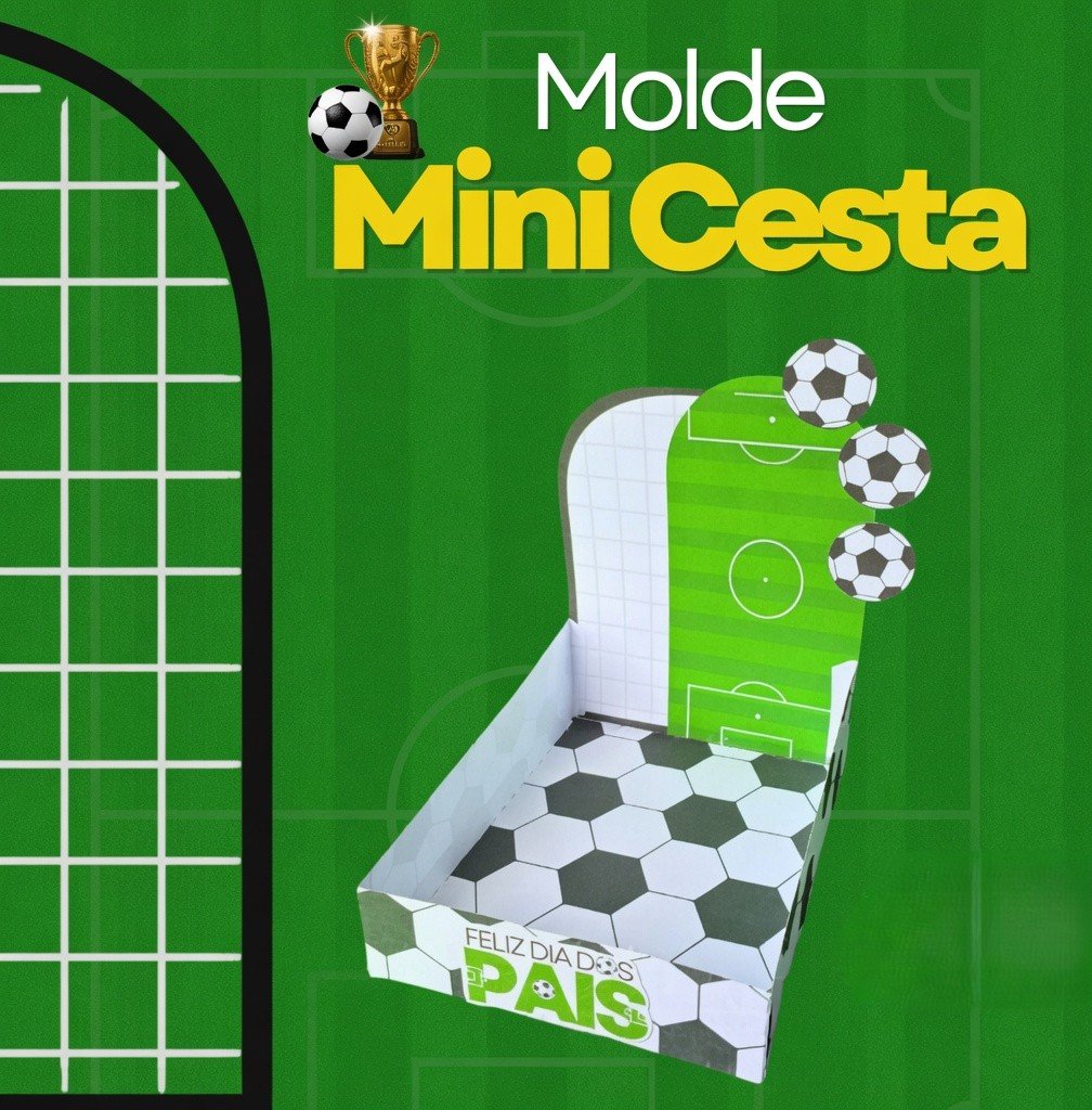 Arquivo De Corte Mini Cesta Futebol Dia Dos Pais 3
