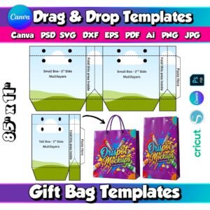 Arquivo De Corte Moldes Sacolas EPS 1