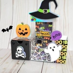 Arquivo De Corte Multiuso Caixa Tripla Halloween 2
