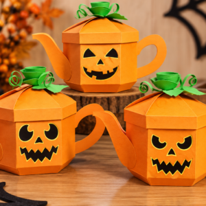 Arquivo De Corte Multiuso Diversas Cx Bule Abóbora Halloween 1