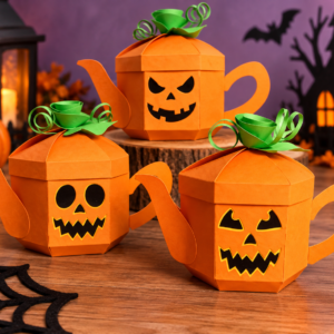 Arquivo De Corte Multiuso Diversas Cx Bule Abóbora Halloween 2
