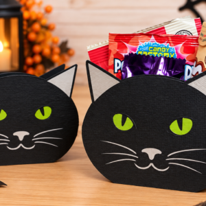 Arquivo De Corte Multiuso Diversas Cx Gato Preto Halloween 4