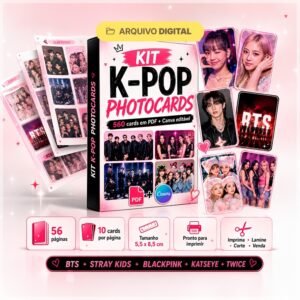 Arquivo De Corte PhotoCards K Pop BTS Stray Kids Blackpink Katseye Twice 1
