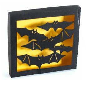 Arquivo De Corte Quadro ShadowBox Bats Shadowbox Halloween 2