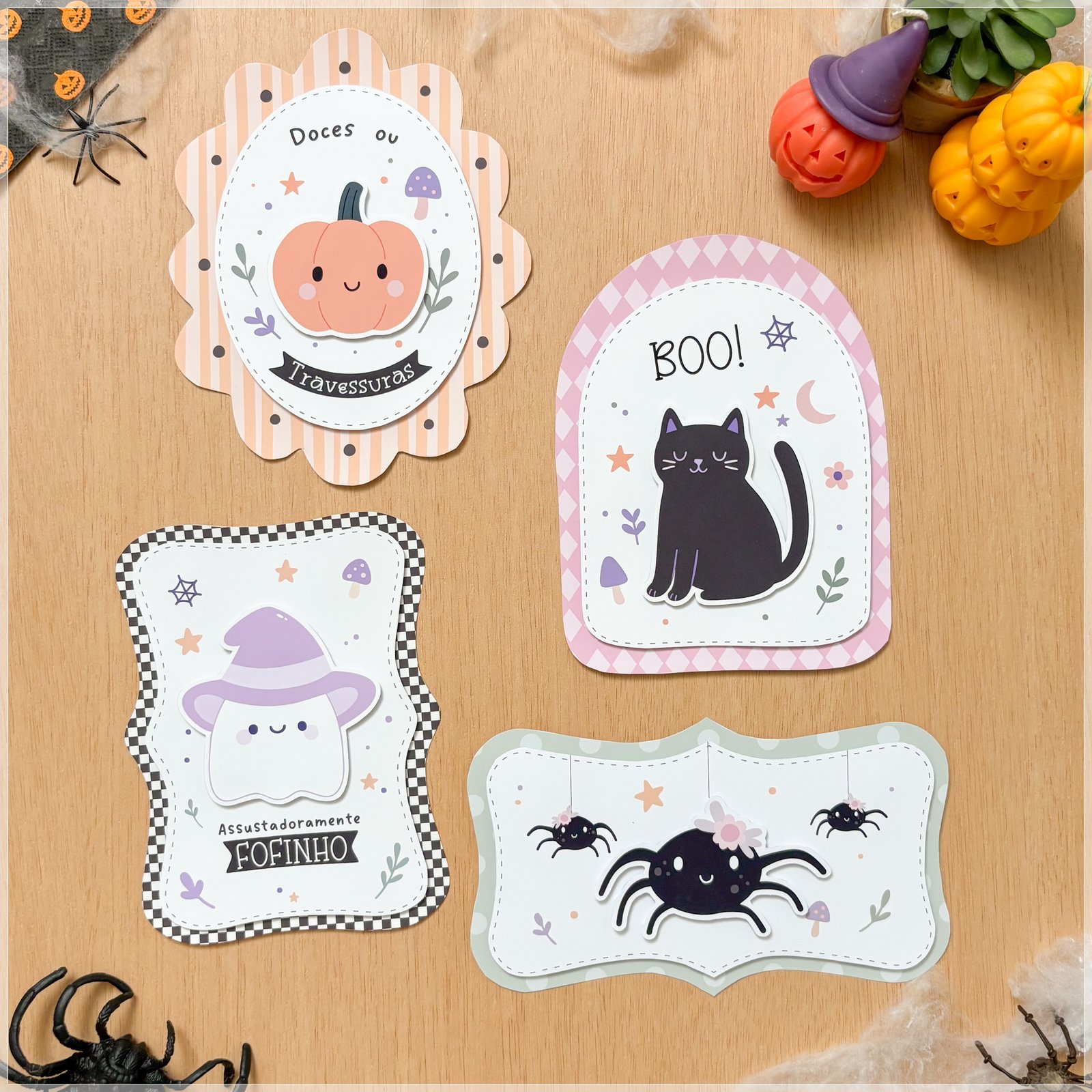 Arquivo De Corte Quadro ShadowBox Quadrinhos Halloween 1