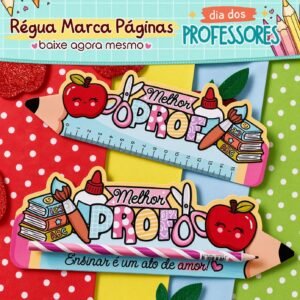 Arquivo De Corte Régua Marca Páginas Dia Dos Professores 10