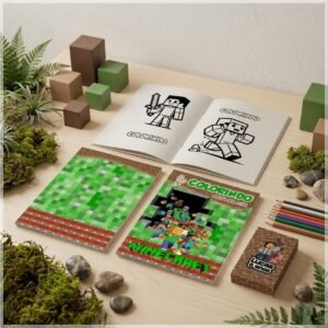 Arquivo De Corte Revistinha De Colorir Minecraft 24