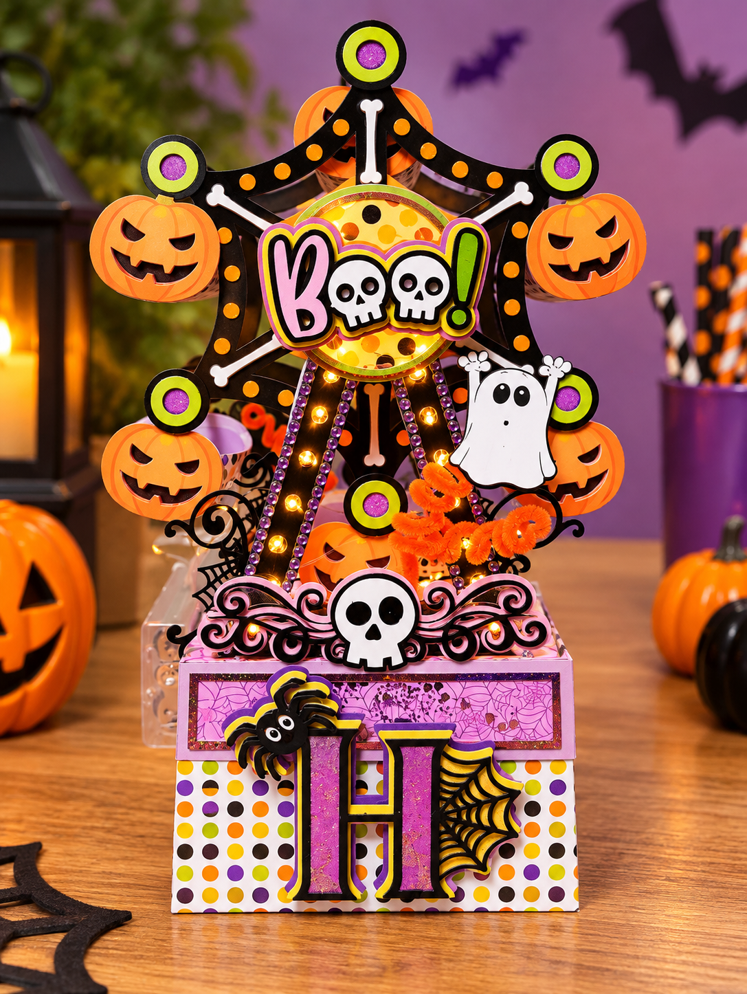 Arquivo De Corte Roda Gigante Roleta Halloween 3