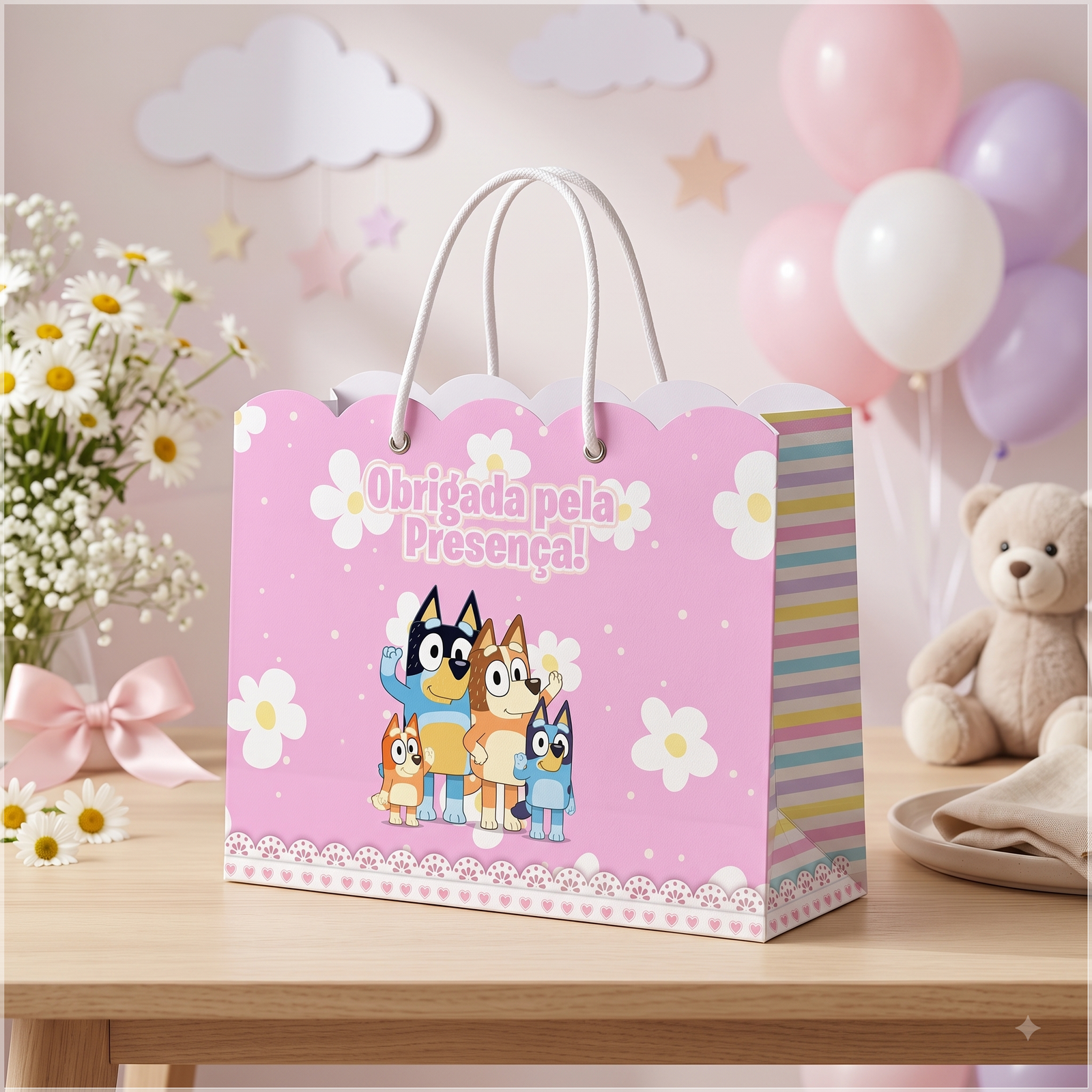Arquivo De Corte Sacolinha Bluey E Bingo Rosa 28