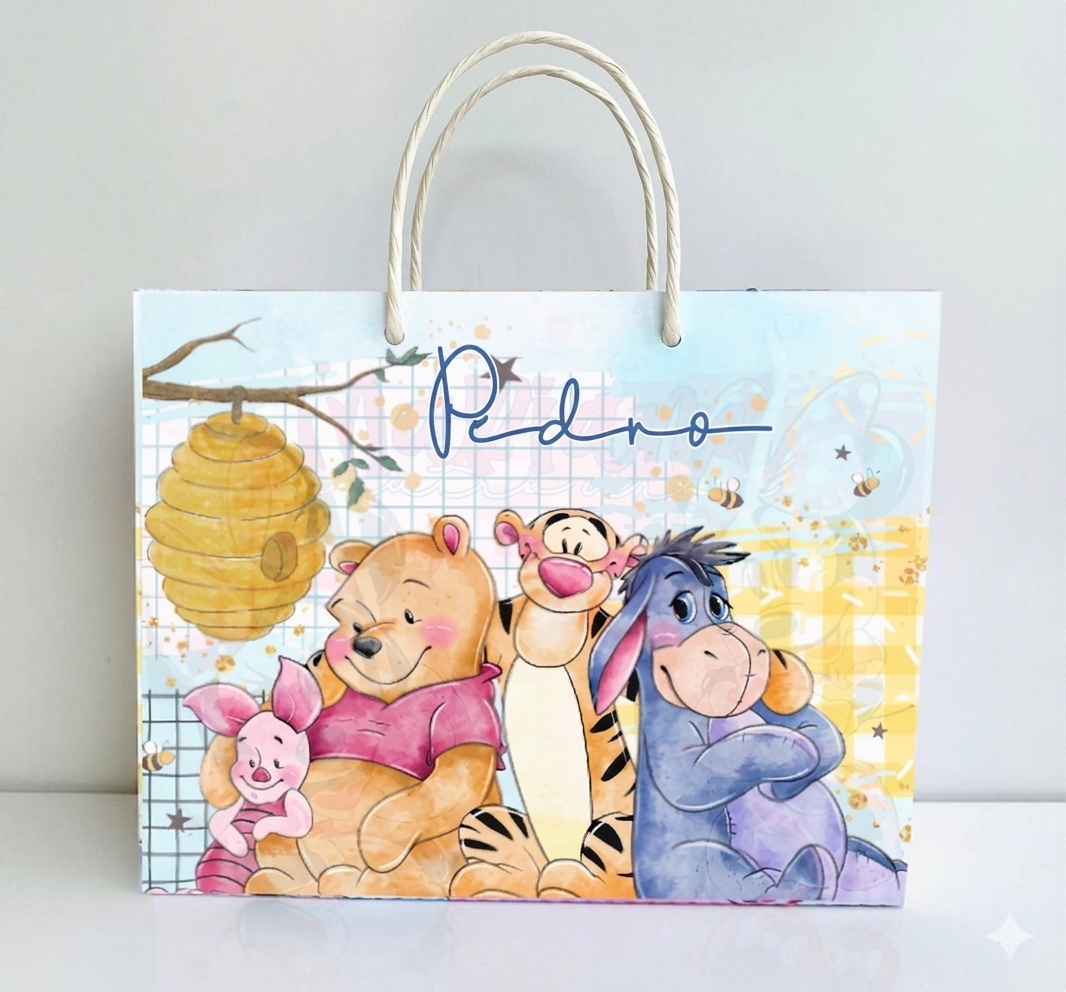 Arquivo De Corte Sacolinha Ursinho Pooh
