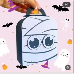 Arquivo De Corte Sacos Sacolinha Caixa Sacola Alça Múmia Halloween 11