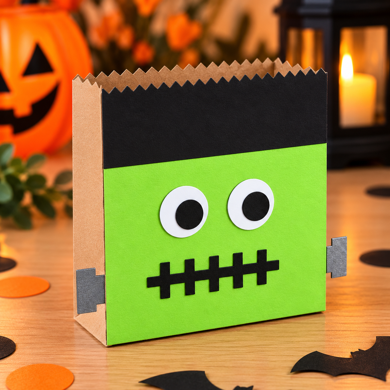 Arquivo De Corte Sacos Sacolinha Gift Bag Frankestein Halloween 11