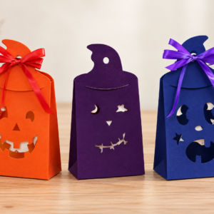 Arquivo De Corte Sacos Sacolinha Gift Wrapping For Halloween EPS 130