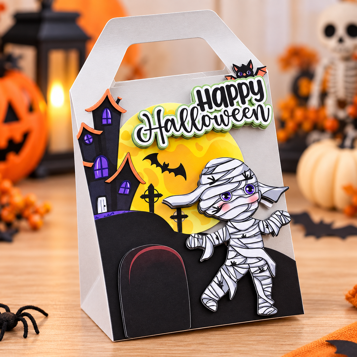 Arquivo De Corte Sacos Sacolinha Sacolinha Molde Cajita Halloween 4