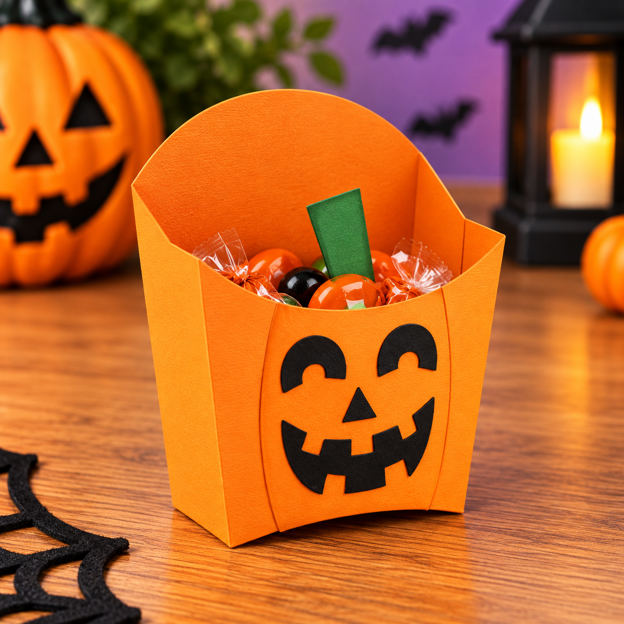 Arquivo De Corte Sacos Sacolinha Treat Box Jack O´Lantern Halloween 15