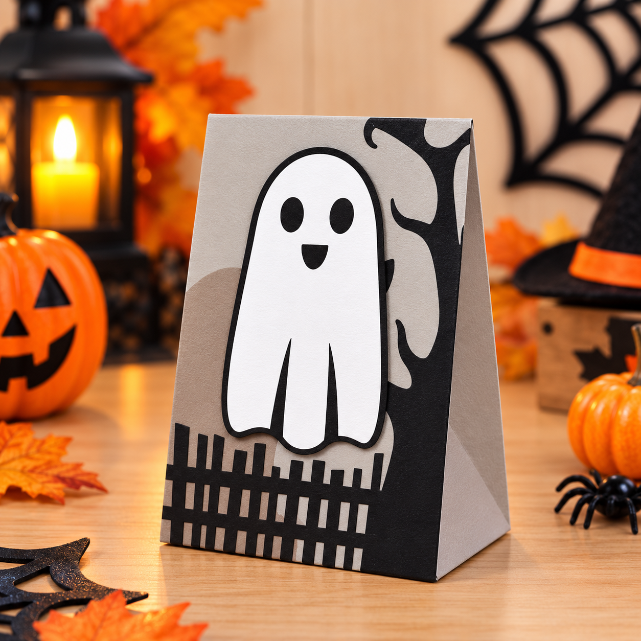 Arquivo De Corte Sacos Sacolinha Treat Ghost Halloween 11
